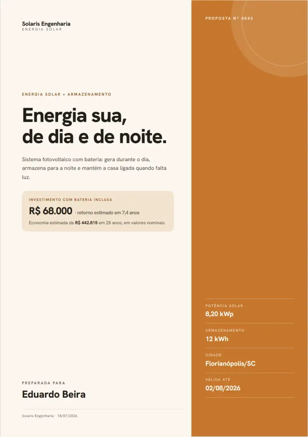 Capa em âmbar